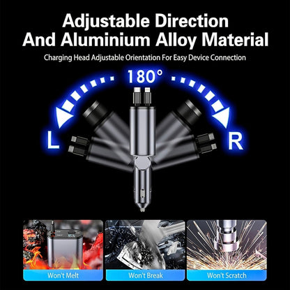 Voltrix™ | The 4 in 1 Retractable Car Charger